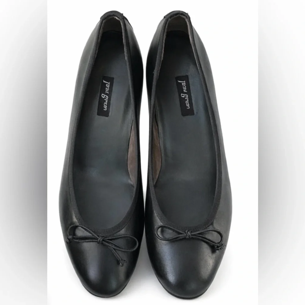 Paul Green Ursula Ballet Black Leather Flat - Picture 2 of 7